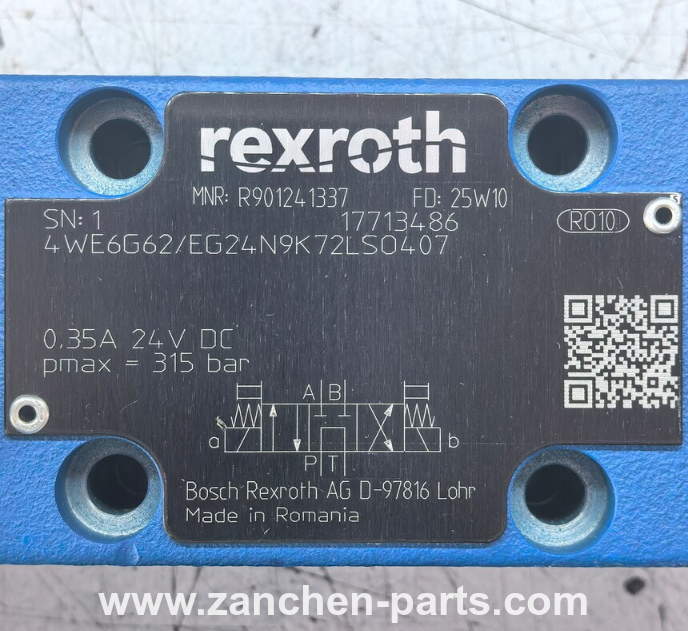 Rexroth R901241337 Directional Spool Valve 4WE6G62/EG24N9K72LSO407